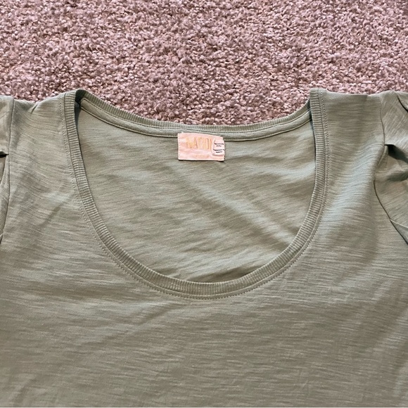 Nation LTD Nigella balloon puff sleeve blouse top green - Picture 4 of 6